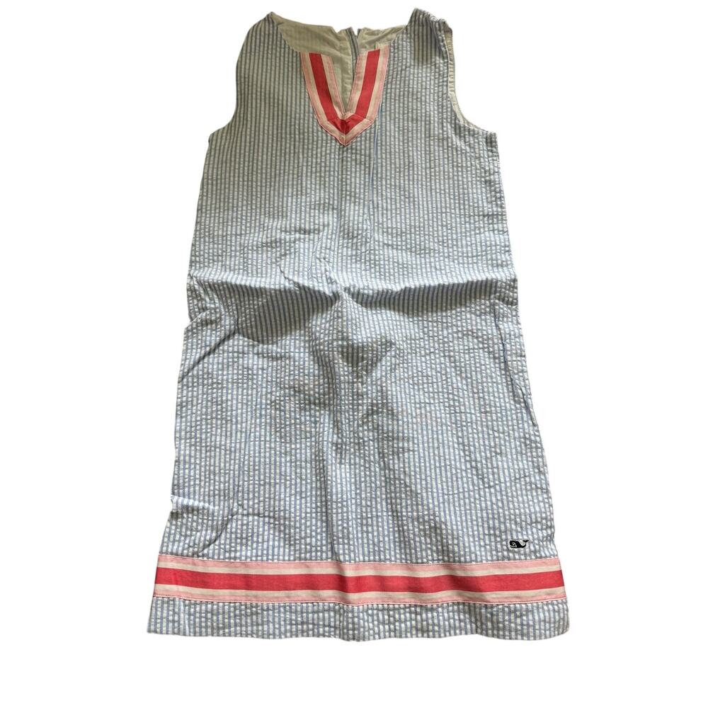 Vineyard Vines seersucker shift dress girls size 10